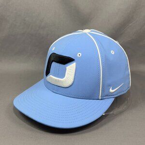 Nike True Dri Fit Fitted S/M Hat Cap Swoosh Pinstripe Blue Baseball Golfer Mens